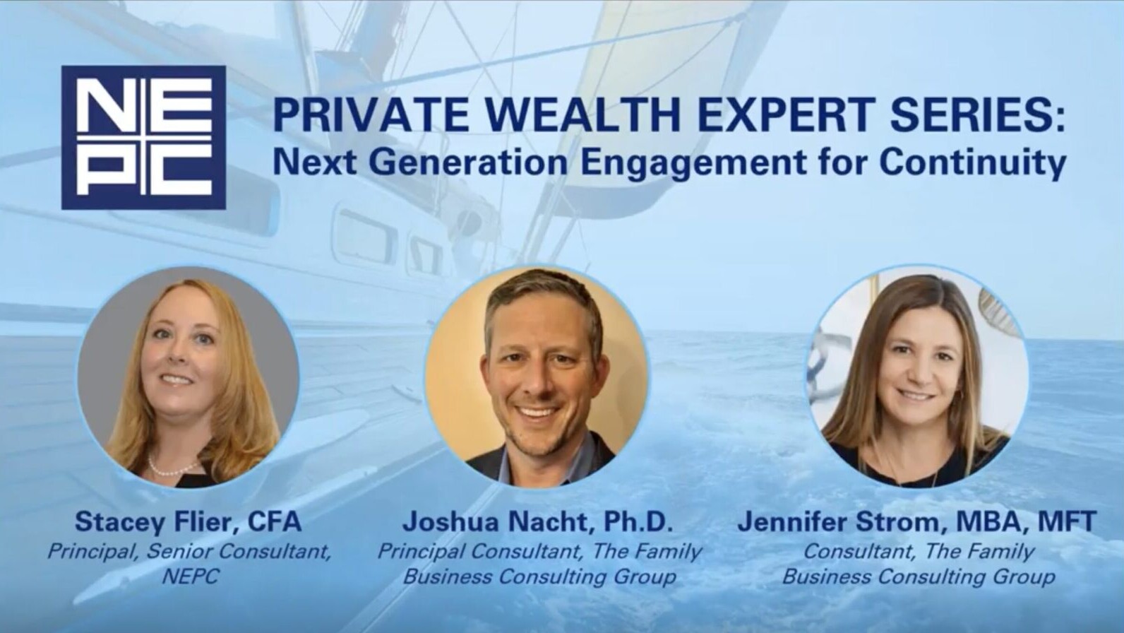 Private Wealth Expert Series with Stacey Flier, Joshua Nacht & Jennifer Strom