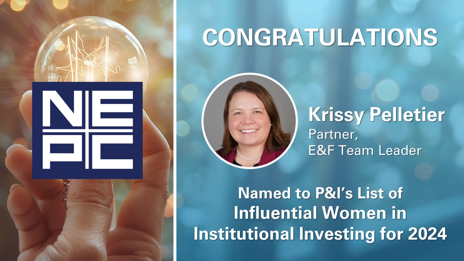 Krissy Pelletier Named to P&I's 2024 Influential Women in Institutional Investing List