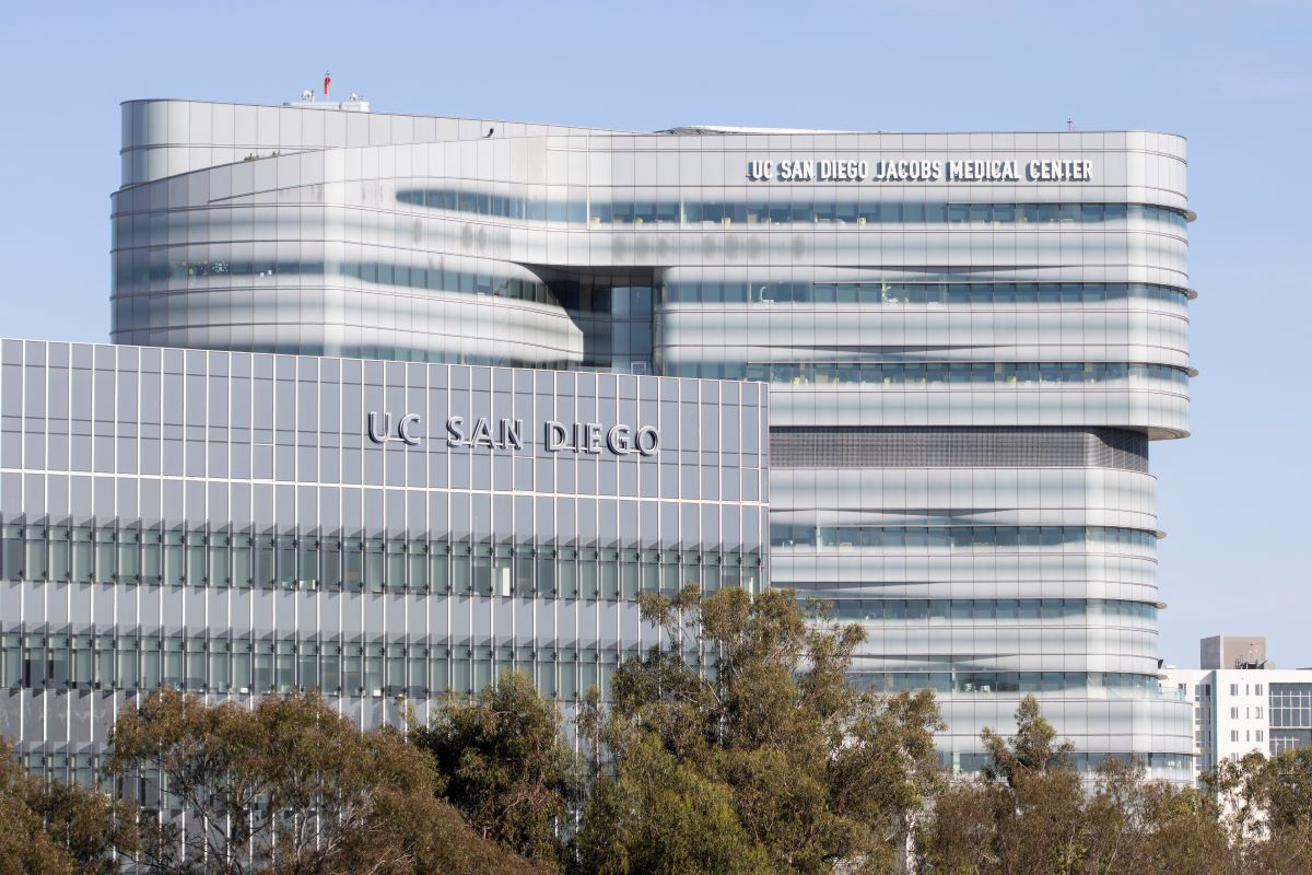 image of UC San Diego Health campus in La Jolla, San Diego, California.